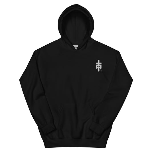 Embroidered Logo Hoodie - Black