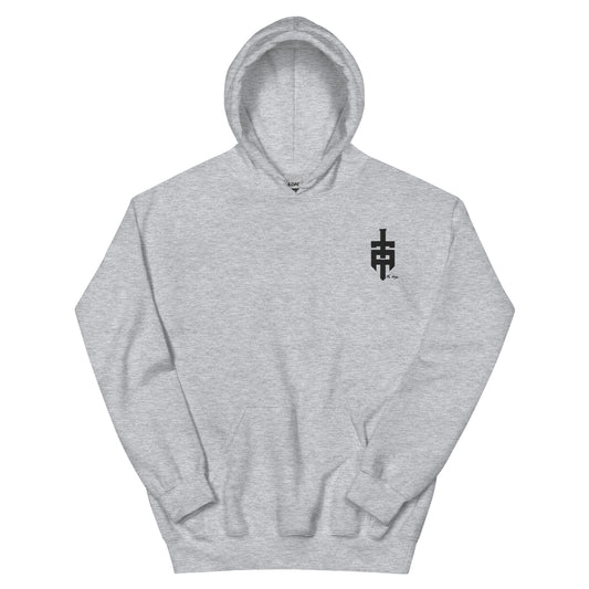 Embroidered Logo Hoodie - Gray